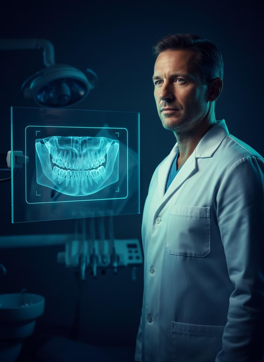 Dentist at work