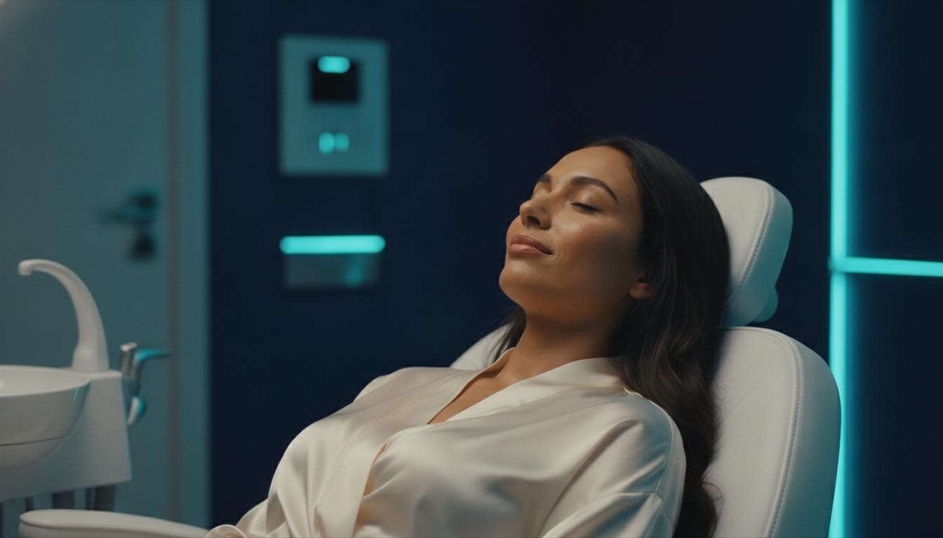 A calm, reassured patient